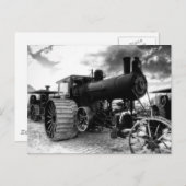 Carte postale Moteur à vapeur (Devant / Derrière)