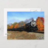 Carte Postale Moteur à vapeur (Devant / Derrière)