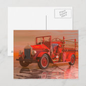 Carte Postale Moteur antifeu (Devant / Derrière)