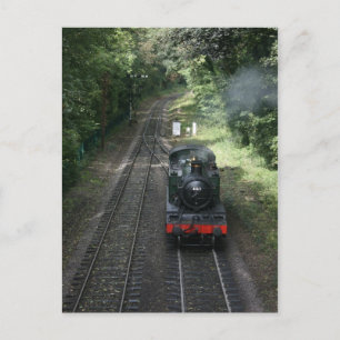 Carte Postale Moteur approchant de la station Bishops Lydeard