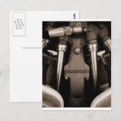 Carte Postale Moteur avion (Devant / Derrière)