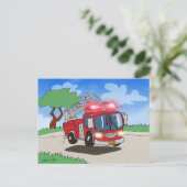 Carte Postale Moteur de feu de dessin (Debout devant)