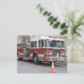 Carte Postale Moteur de feu rouge garé (Debout devant)