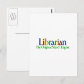 Carte Postale Moteur de recherche d'original de bibliothécaire (Devant / Derrière)