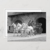 Carte Postale Moteur de tir à cheval, 1922 (Devant / Derrière)