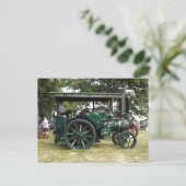 CARTE POSTALE MOTEUR DE TRACTION DE VAPEUR (Debout devant)