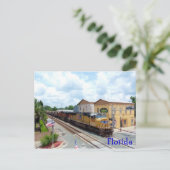 Carte Postale Moteur de train jaune Union Pacifique (Debout devant)