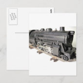 Carte Postale Moteur de train modèle (Devant / Derrière)