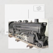 Carte Postale Moteur de train modèle (Devant / Derrière)