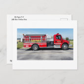 Carte Postale Moteur d'incendie E-12 (Devant / Derrière)