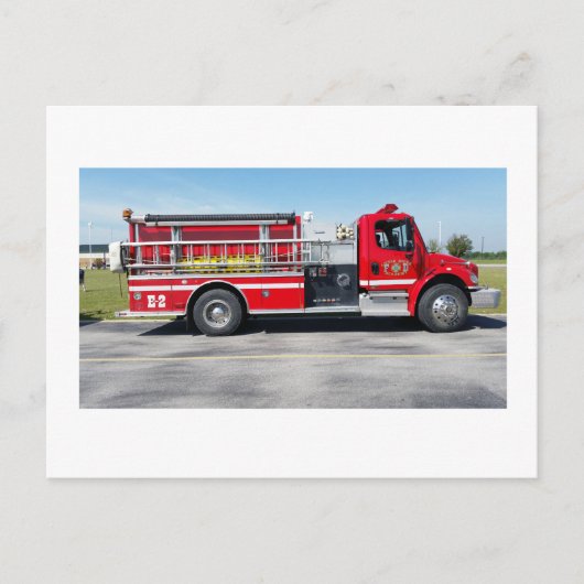 Carte Postale Moteur d'incendie E-12 (Devant)