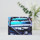 Carte Postale Moteur Jaguar (Debout devant)