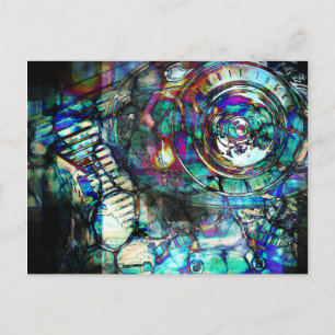 Carte Postale Moteur motocyclette essence