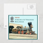 Carte Postale Moteur V&T Railroad Inyo (Devant / Derrière)