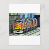 Carte Postale Moteurs de train (Devant)