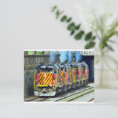 Carte Postale Moteurs de train (Debout devant)