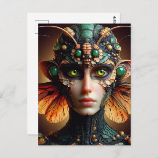 Carte Postale Moth personne Scifi (Devant / Derrière)