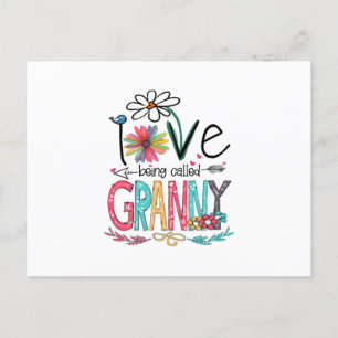 Carte Postale Mother I Love Being Called Granny Sunflower Birth