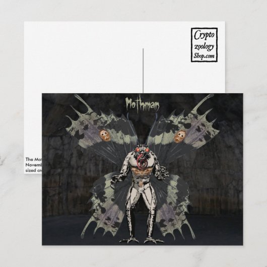 Carte postale Mothman (Devant / Derrière)