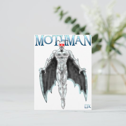 Carte Postale Mothman (Debout devant)