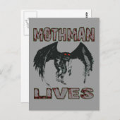 CARTE POSTALE MOTHMAN LIVES POSTCARD (Devant / Derrière)