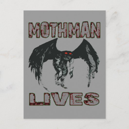 CARTE POSTALE MOTHMAN LIVES POSTCARD (Devant)