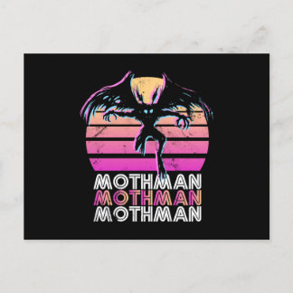Carte Postale Mothman Retro 80s thème cadeau