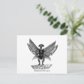 Carte Postale MOTHMAN, salutations de Virginie-Occidentale ! (Debout devant)