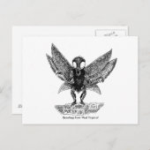 Carte Postale MOTHMAN, salutations de Virginie-Occidentale ! (Devant / Derrière)