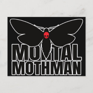 Carte Postale Moths du crâne Moth de la mort Moth Geek de l'Ento