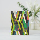 Carte Postale Motif à flux de suspension diagonal (Debout devant)