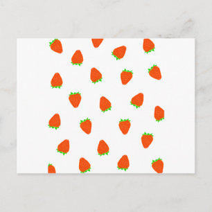 Carte Postale motif à fraise