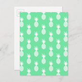 Carte Postale Motif à la menthe d'ananas 2 (Devant / Derrière)