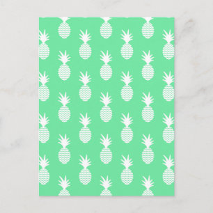 Carte Postale Motif à la menthe d'ananas 2