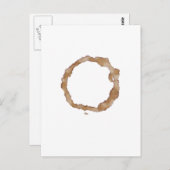 Carte Postale Motif à tôle de café (Devant / Derrière)