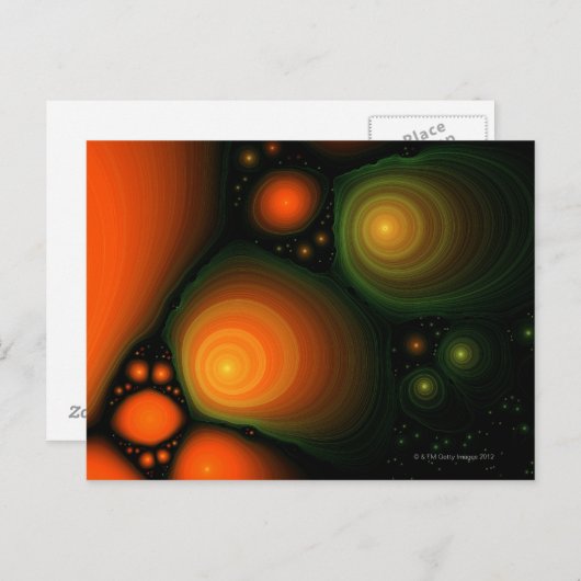 Carte Postale motif Abstrait (Devant / Derrière)