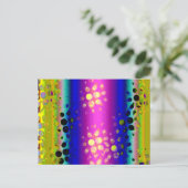 Carte Postale Motif Abstrait coloré (Debout devant)