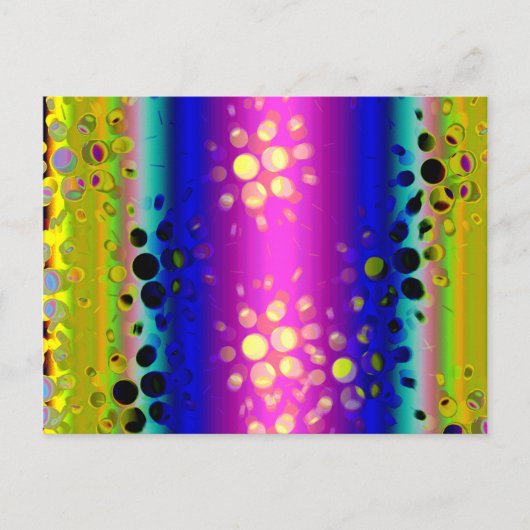 Carte Postale Motif Abstrait coloré (Devant)