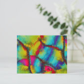 Carte Postale Motif Abstrait coloré (Debout devant)