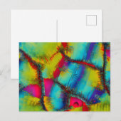 Carte Postale Motif Abstrait coloré (Devant / Derrière)