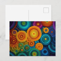 Motif Abstrait Coloré en Spirale Tourbillon Géomét