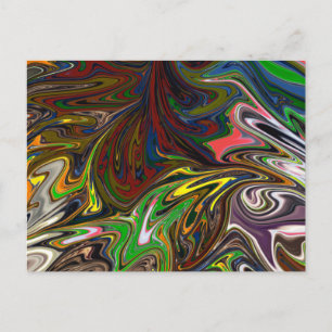 Carte Postale motif abstrait cool