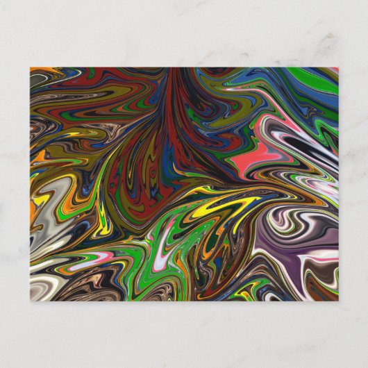Carte Postale motif abstrait cool (Devant)