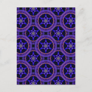 Carte Postale Motif Abstrait Élégant Boho Moderne Floral #505