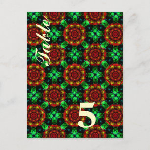 Carte Postale Motif Abstrait Floral Moderne Bohème Élégant #504