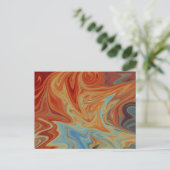 Carte Postale Motif abstrait fluide (Debout devant)