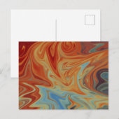 Carte Postale Motif abstrait fluide (Devant / Derrière)