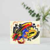 Carte Postale Motif abstrait I par August Macke (Debout devant)