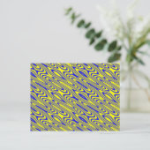 Carte postale Motif Abstrait Lapis Lazuli (Debout devant)