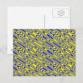Carte postale Motif Abstrait Lapis Lazuli (Devant / Derrière)